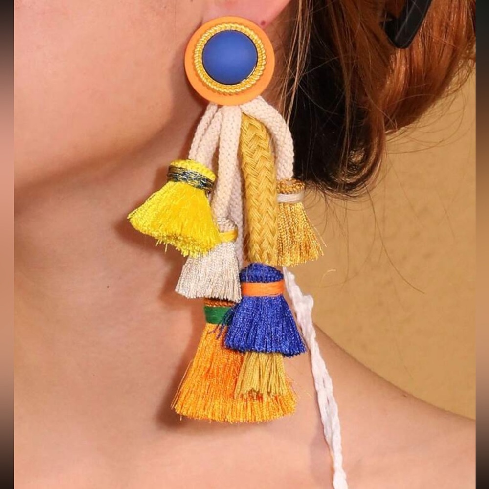 New bohemian tassel earrings - Picture 1 of 7